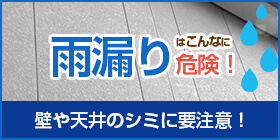 雨漏りはこんなに危険